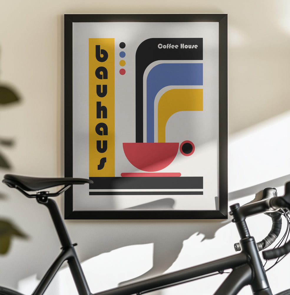 Bauhaus Coffee House - Poster / Art Print - interiör
