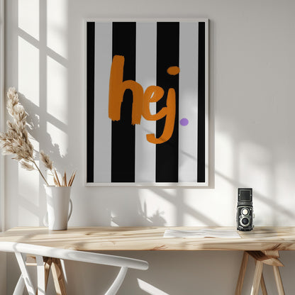 Hej - Poster / Art Print - interiör
