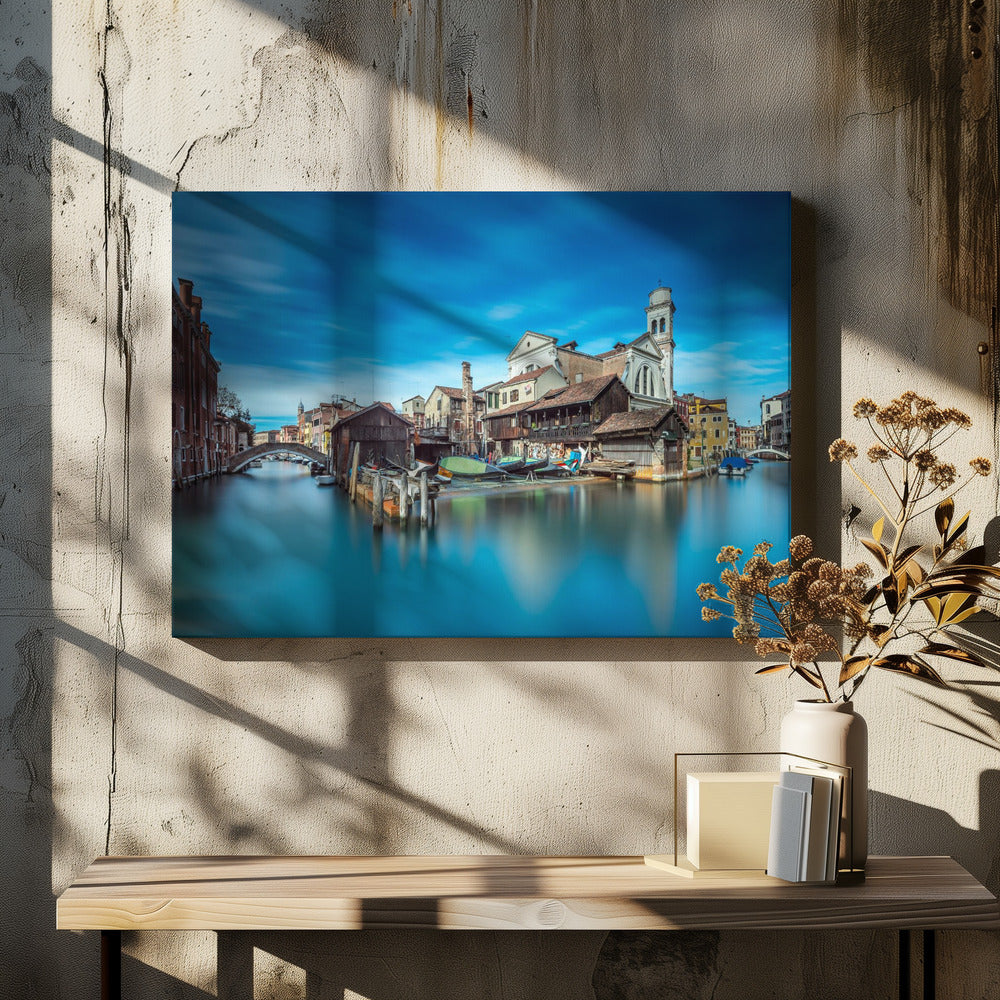 Gondola workshop in Venice - Poster / Art Print - interiör