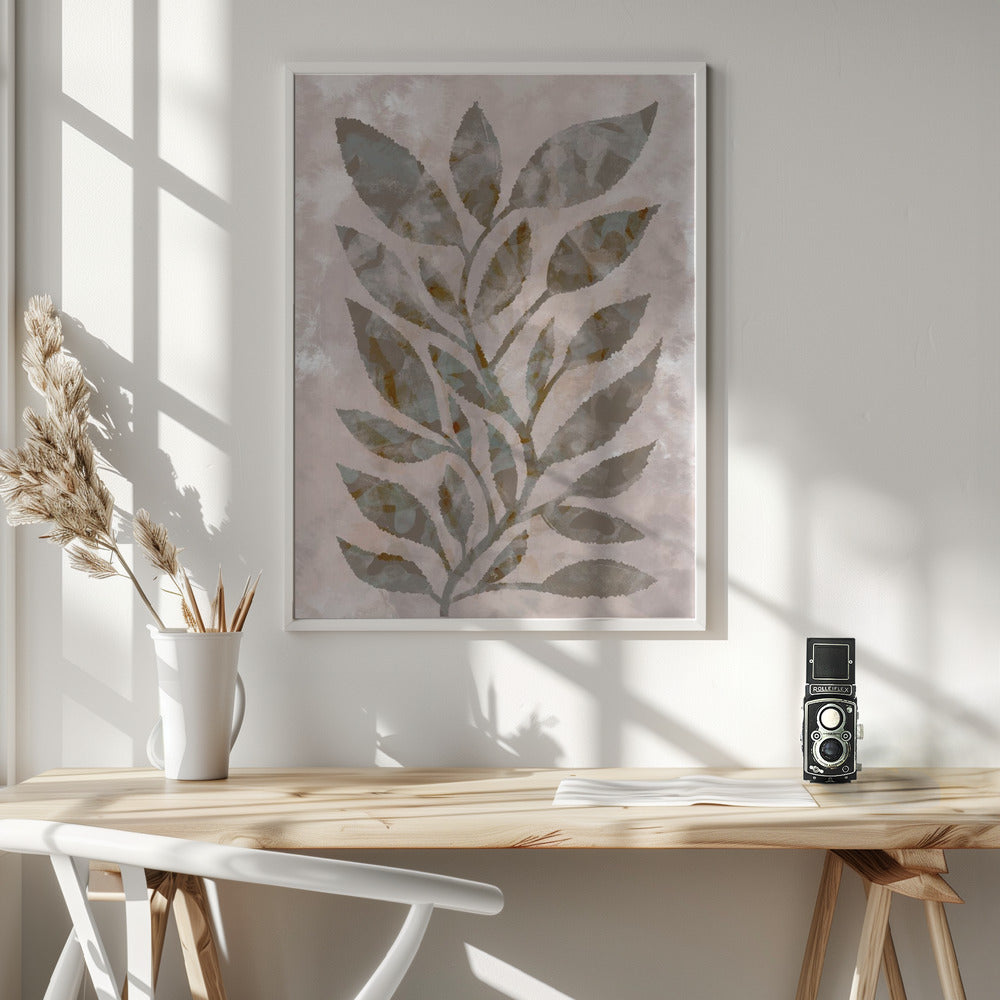 Mocca Leaves - Poster / Art Print - interiör