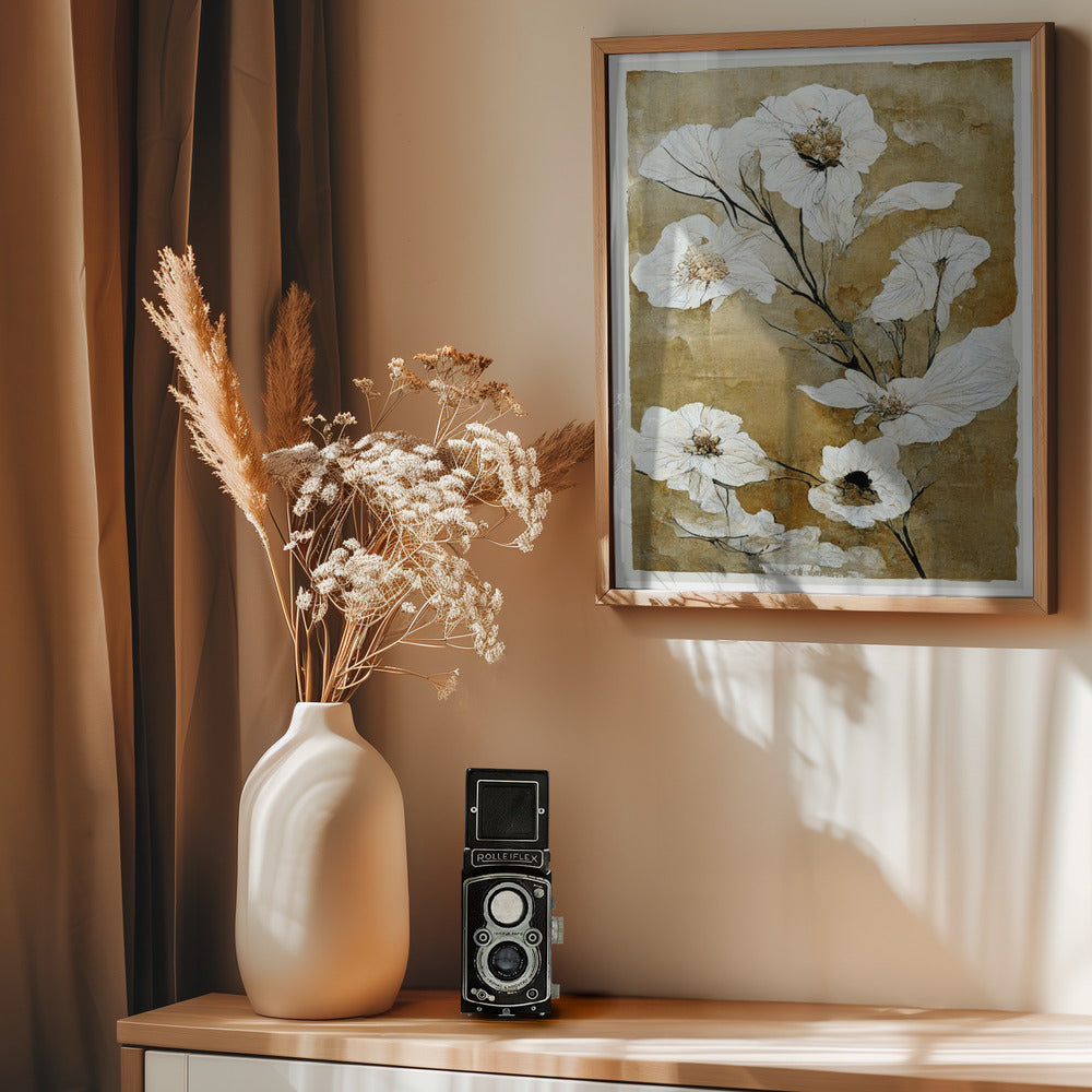 Delicate Blossoms - Poster / Art Print - interiör