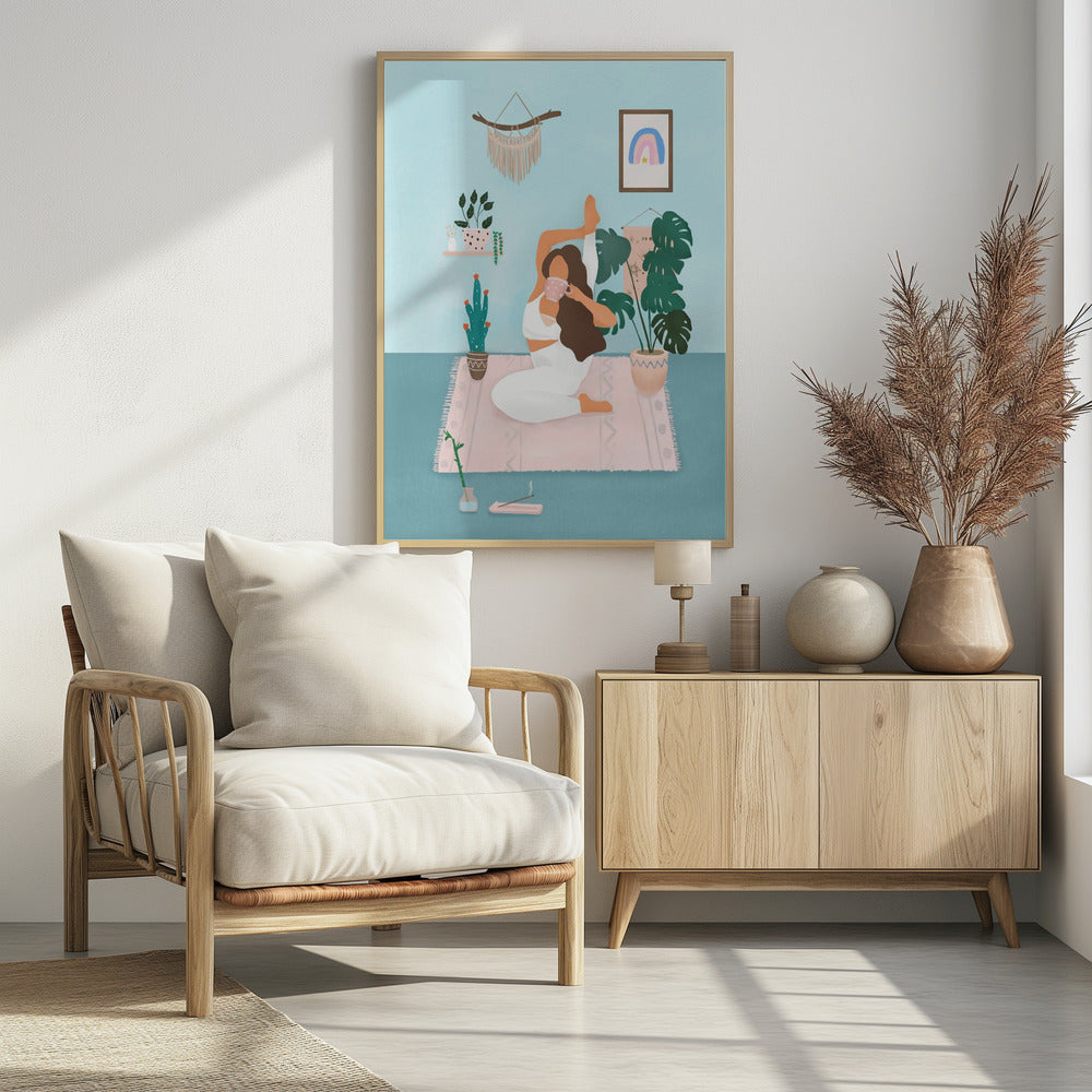 Yoga Time - Poster / Art Print - interiör