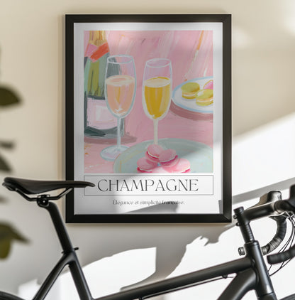Champagne - Poster / Art Print - interiör