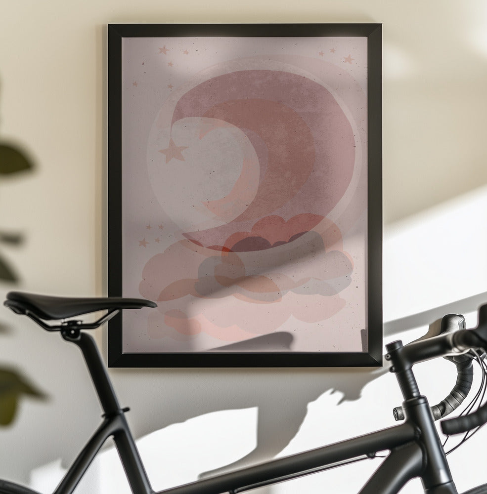 Gentle Moon - Poster / Art Print - interiör