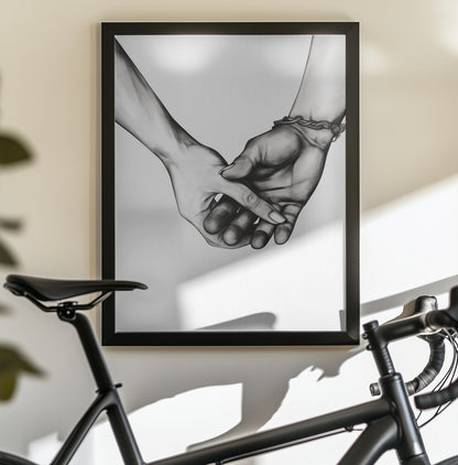 Holding Hands - Poster / Art Print - interiör