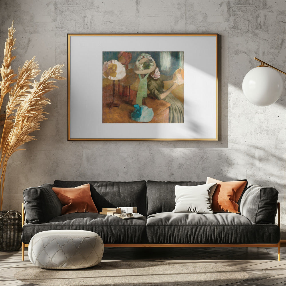 The Millinery Shop - Poster / Art Print - interiör