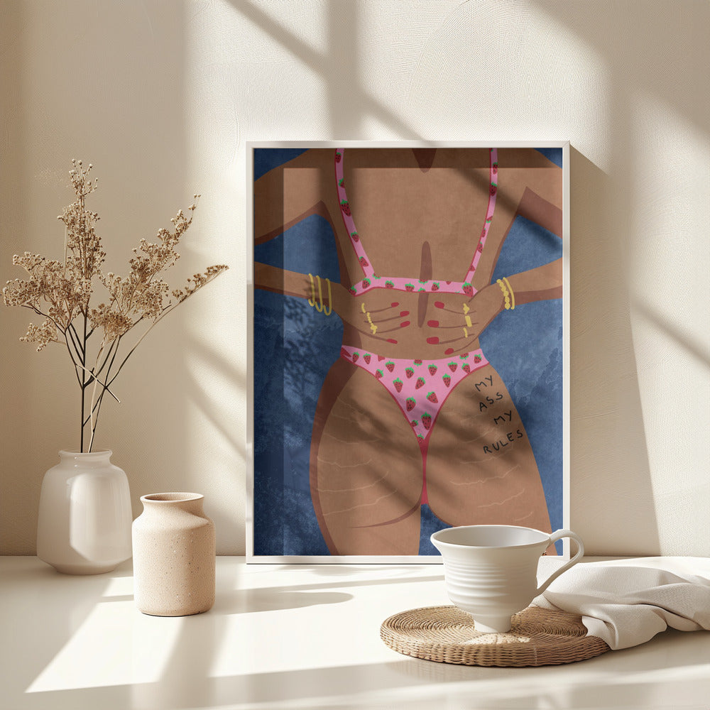 My ass my rules - Poster / Art Print - interiör