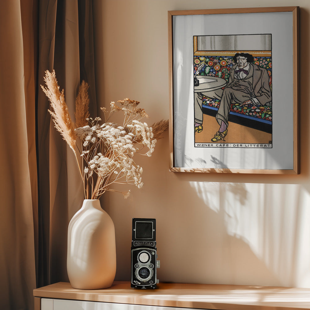 Viennese Café  the Man of Letters - Poster / Art Print - interiör