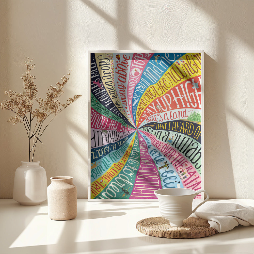 Over the Rainbow - Poster / Art Print - interiör