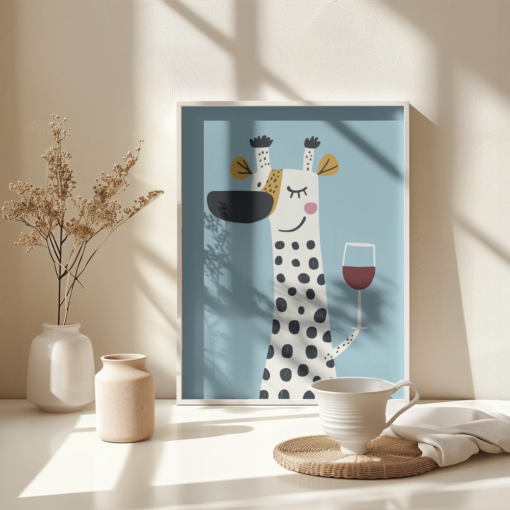 Cute Cartoon Cheers No 1 - Poster / Art Print - interiör