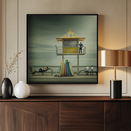 The life guard - Poster / Art Print - interiör