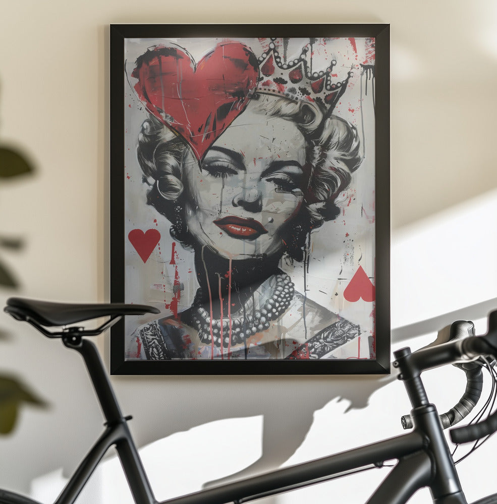 Queen of Hearts - Poster / Art Print - interiör
