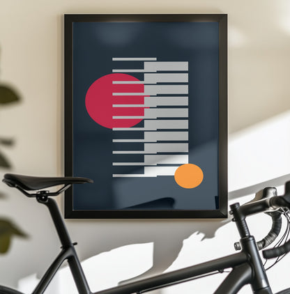 Bright Geometric #1 - Poster / Art Print - interiör
