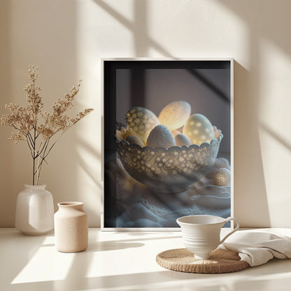 Glowing Eggs - Poster / Art Print - interiör