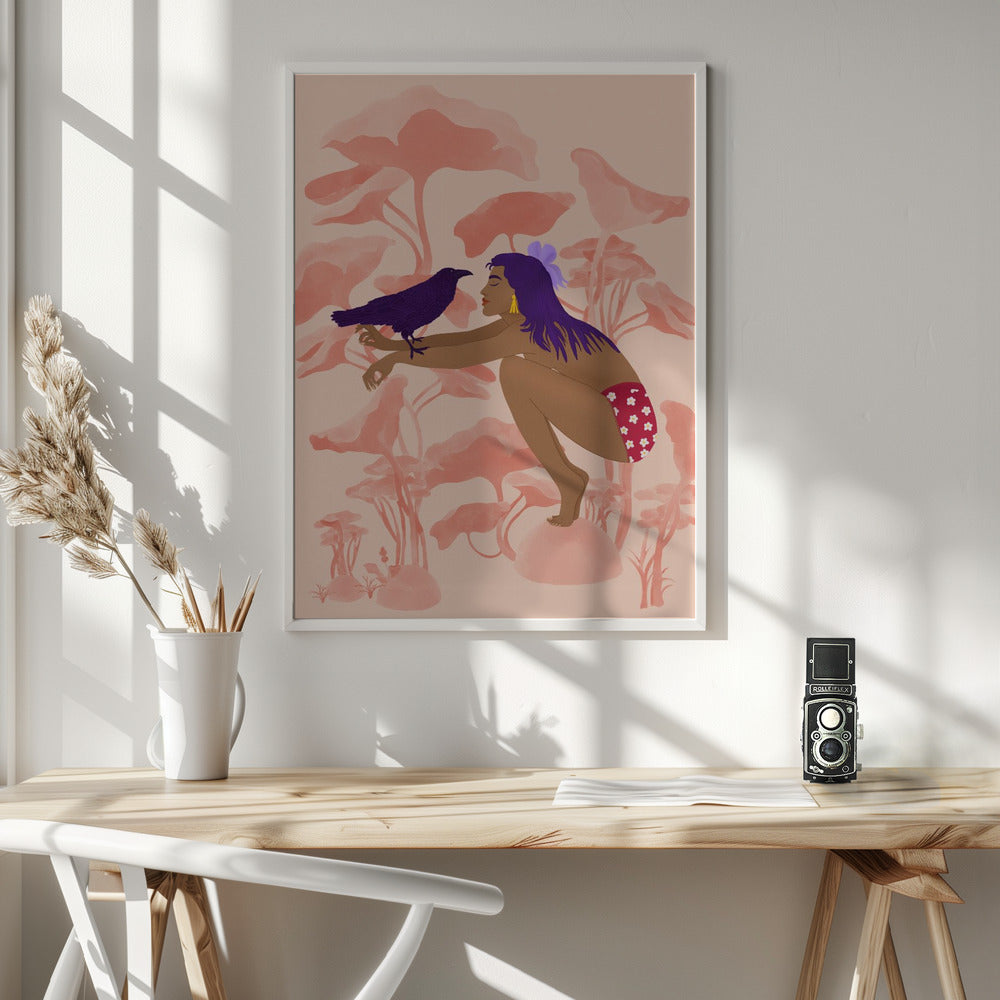 Raven - Poster / Art Print - interiör