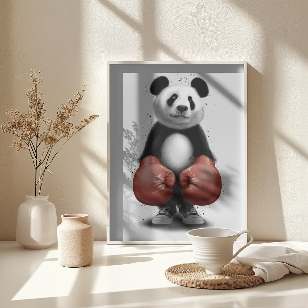 PANDA BOXER - Poster / Art Print - interiör