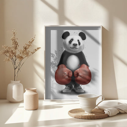 PANDA BOXER - Poster / Art Print - interiör