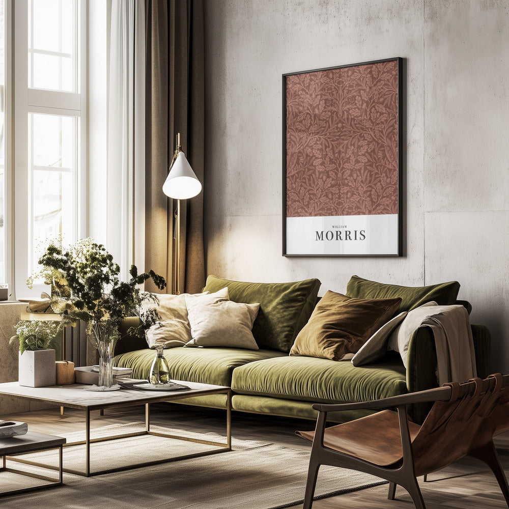 Acorns and oak leaves - Poster / Art Print - interiör