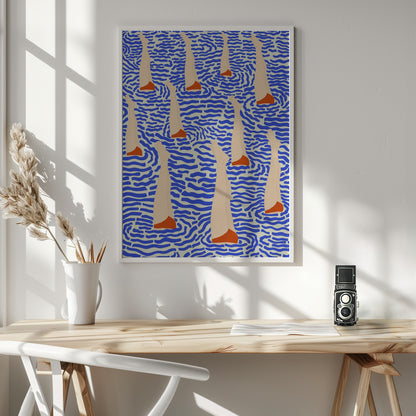 Bañistas - Poster / Art Print - interiör