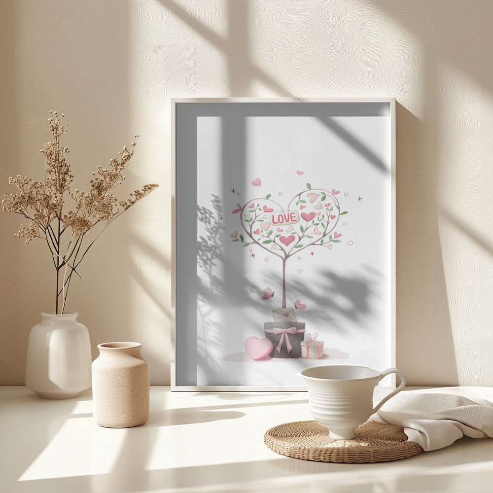 Love Tree - Poster / Art Print - interiör