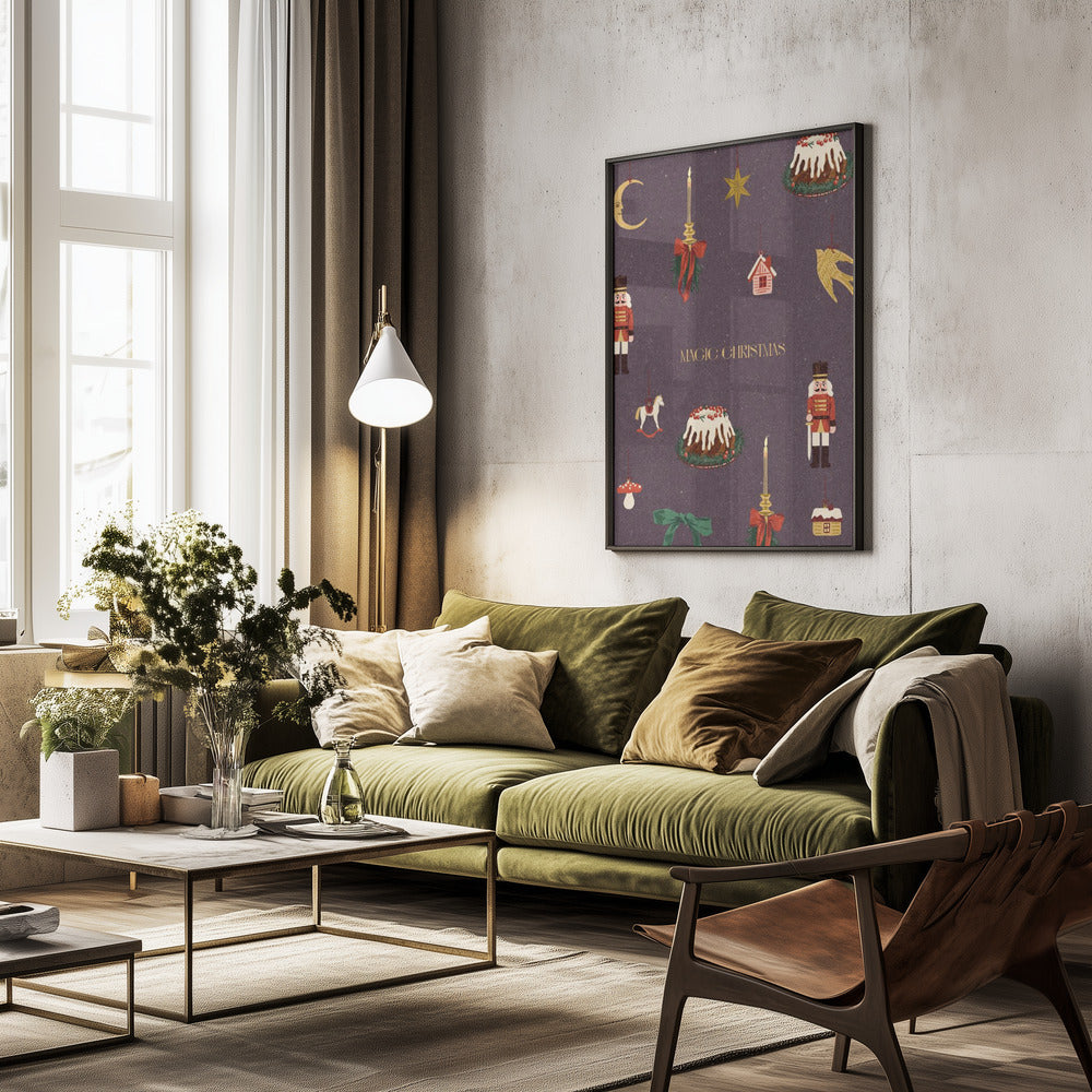 Cozy Christmas Things - Poster / Art Print - interiör