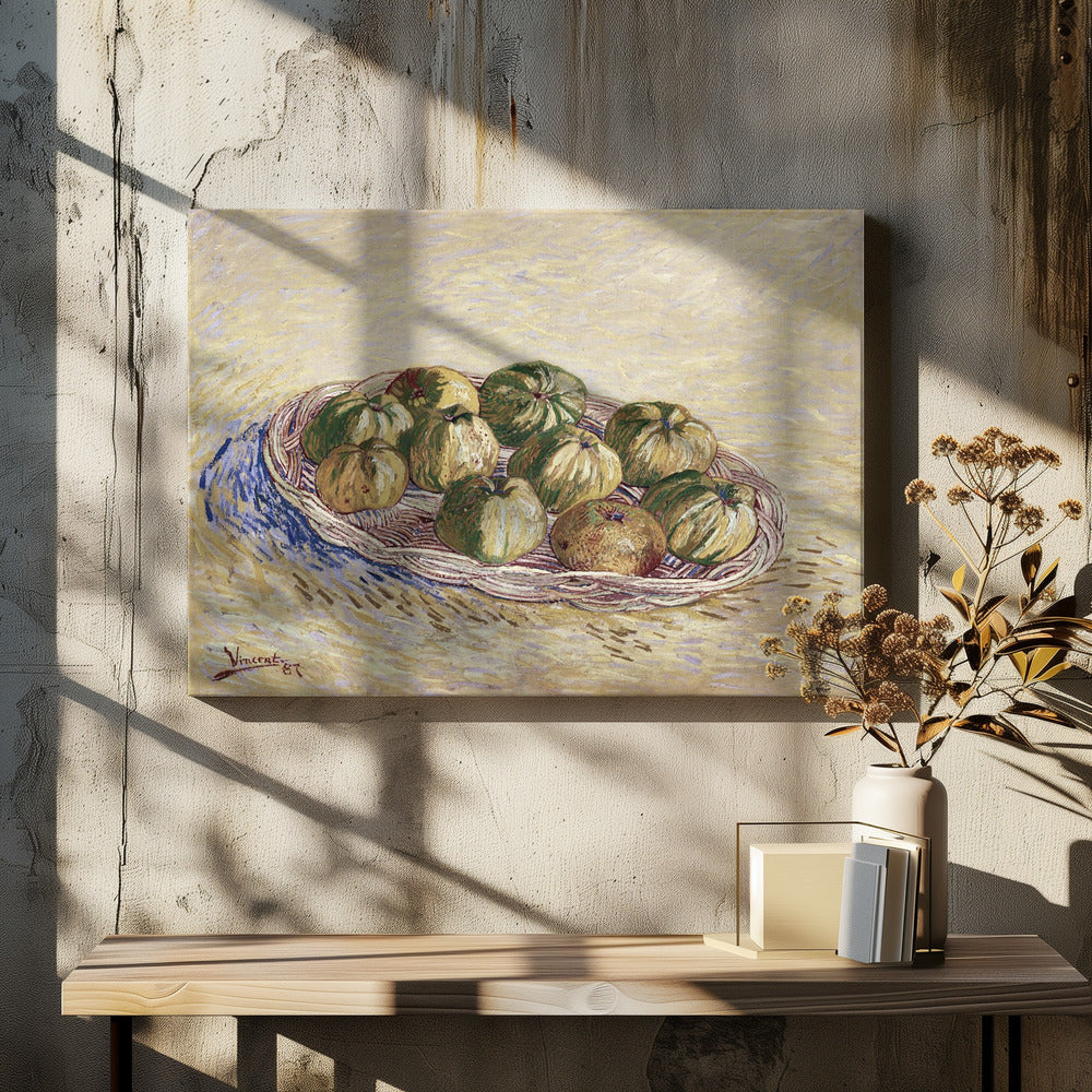 Still Life, Basket of Apples (1887) - Poster / Art Print - interiör