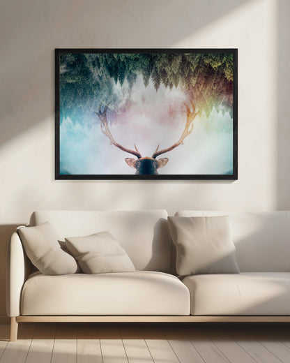 Antler - Poster / Art Print - interiör