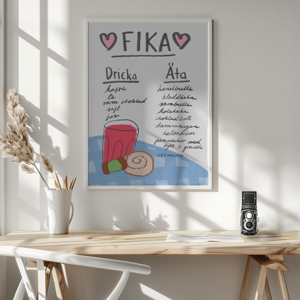 Fika - Poster / Art Print - interiör