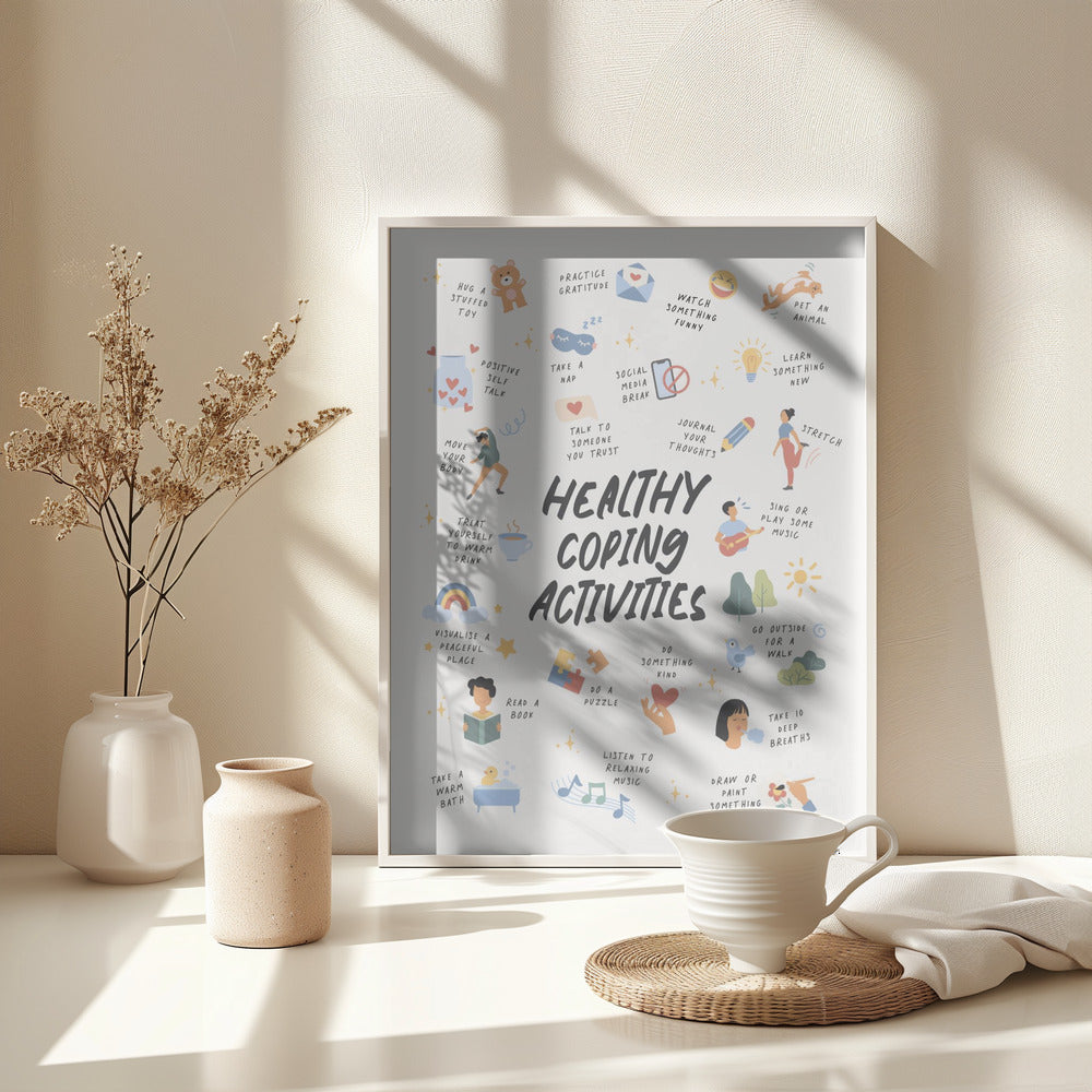 Coping Activities - Poster / Art Print - interiör