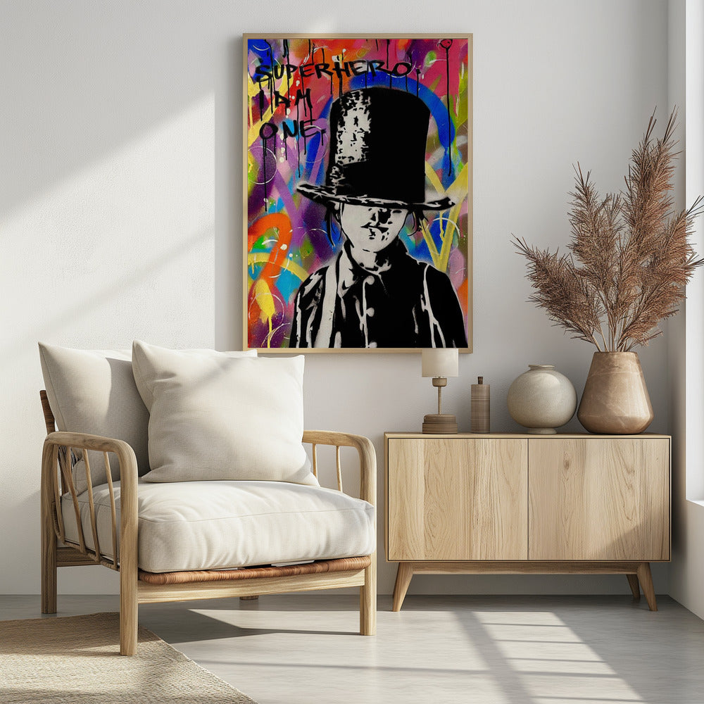Superhero - Poster / Art Print - interiör