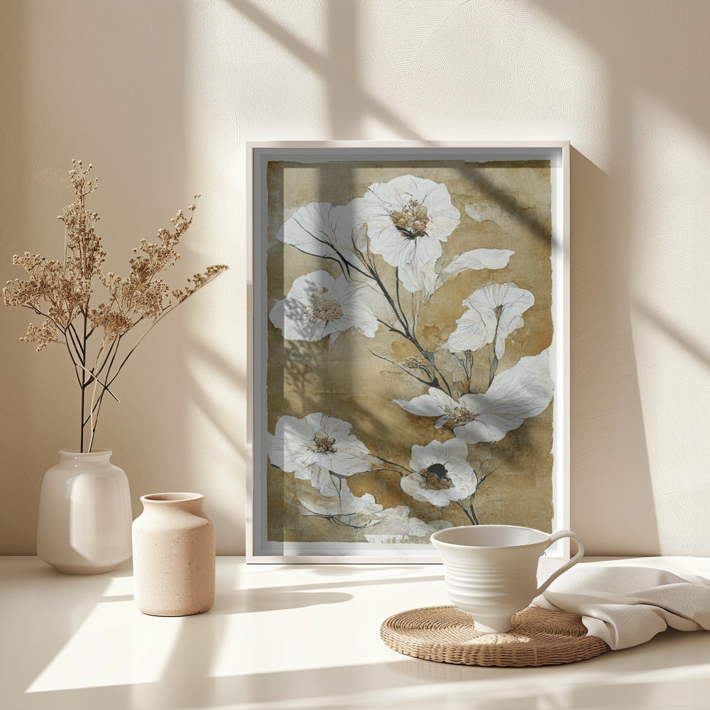 Delicate Blossoms - Poster / Art Print - interiör