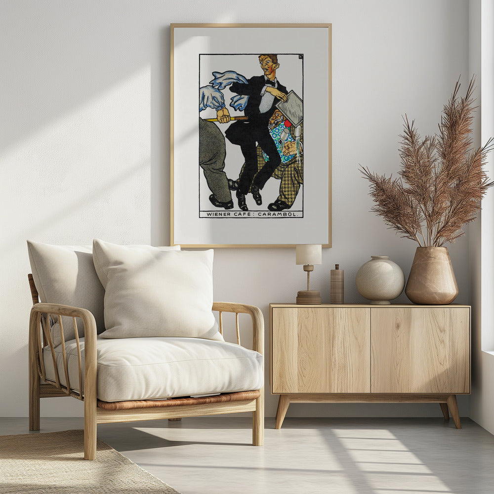 Viennese Café Carambole - Poster / Art Print - interiör