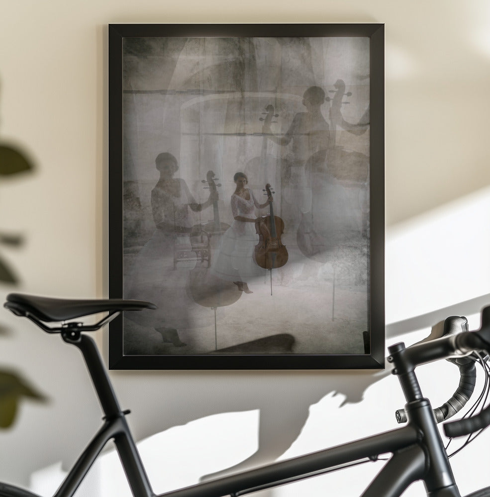 the stage fright of the cellist - Poster / Art Print - interiör