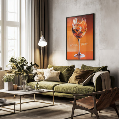 Aperol Spritz Orange - Poster / Art Print - interiör