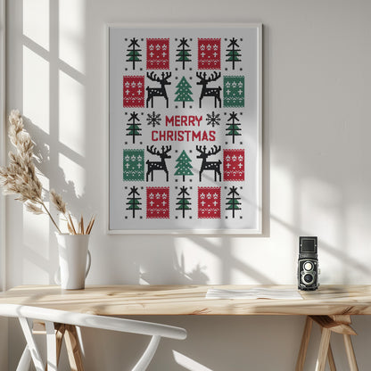 Merry Christmas - Poster / Art Print - interiör