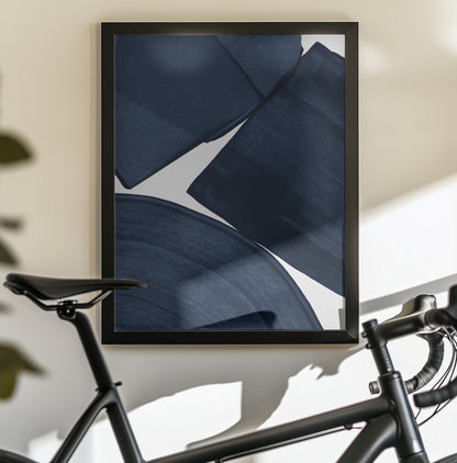 Minimalist Painting Blue II - Poster / Art Print - interiör
