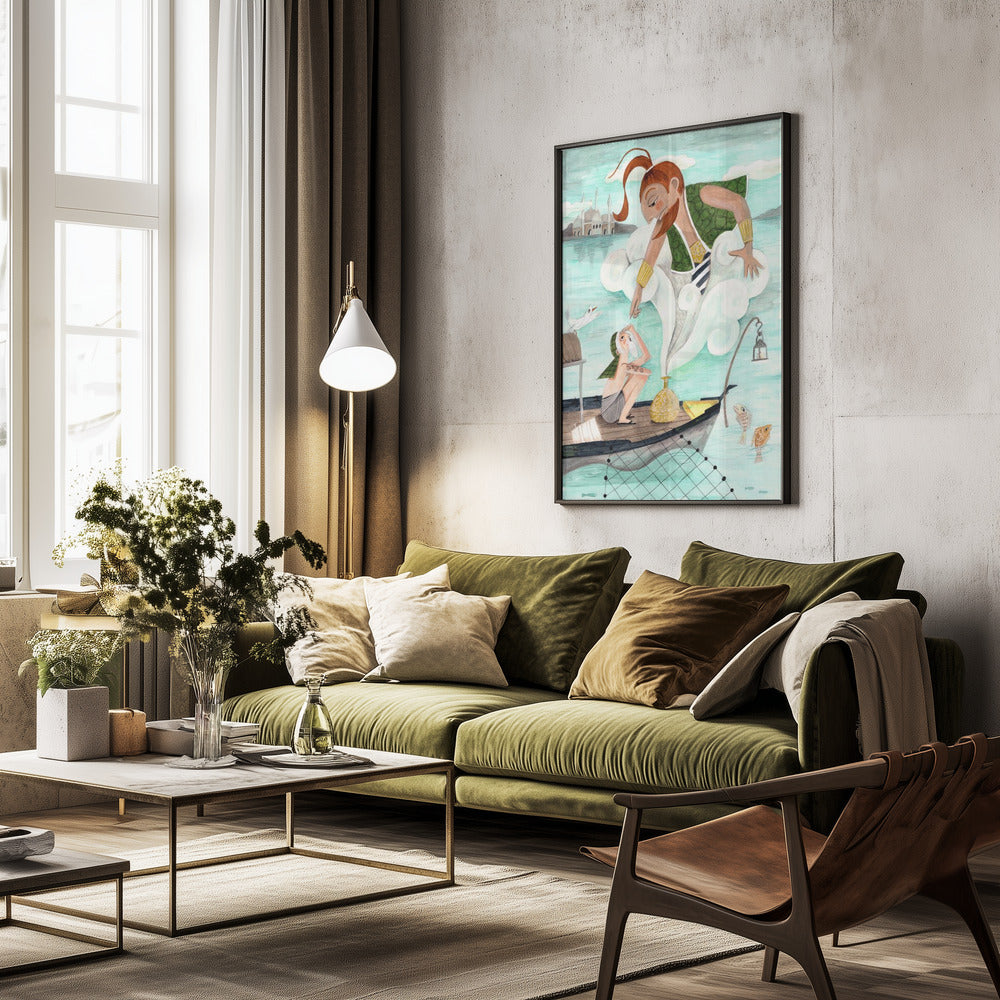 The Fisherman and the Jinni - Poster / Art Print - interiör