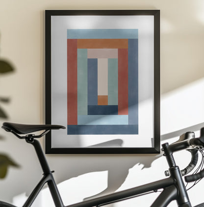 Blue rust 2 - Poster / Art Print - interiör
