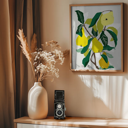 Yellow Pears - Poster / Art Print - interiör