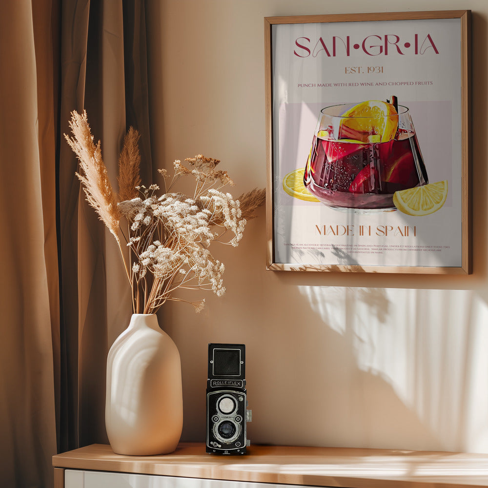 Sangria print - Poster / Art Print - interiör