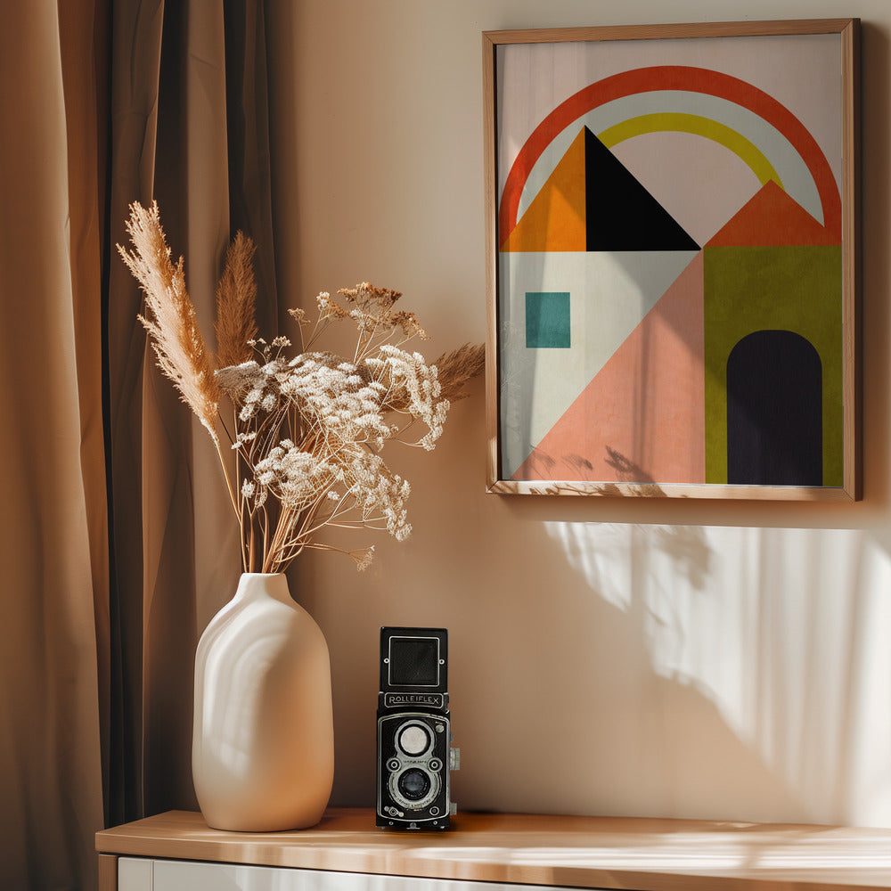 Playing Around Shapes - Poster / Art Print - interiör