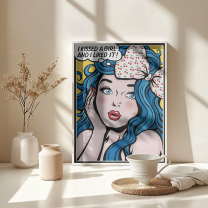 I Kissed a Girl - Poster / Art Print - interiör