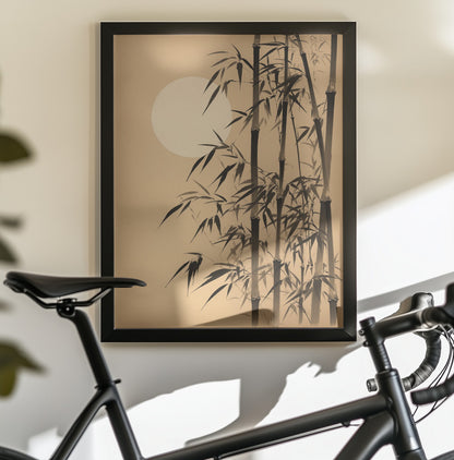 Evening Bamboo - Poster / Art Print - interiör