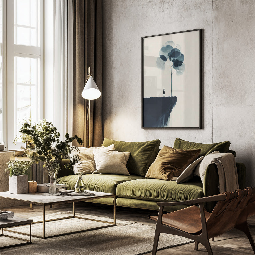The Edge of the Cliff - Poster / Art Print - interiör