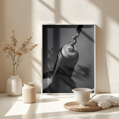 Wine Bottle Opening - Poster / Art Print - interiör