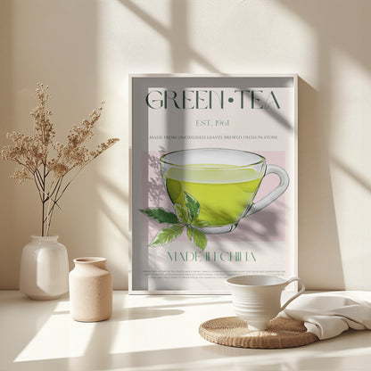 Green Tea - Poster / Art Print - interiör
