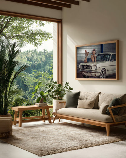 Baby you can drive my Car ..... - Poster / Art Print - interiör