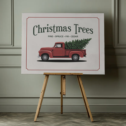 Christmas Trees - Poster / Art Print - interiör
