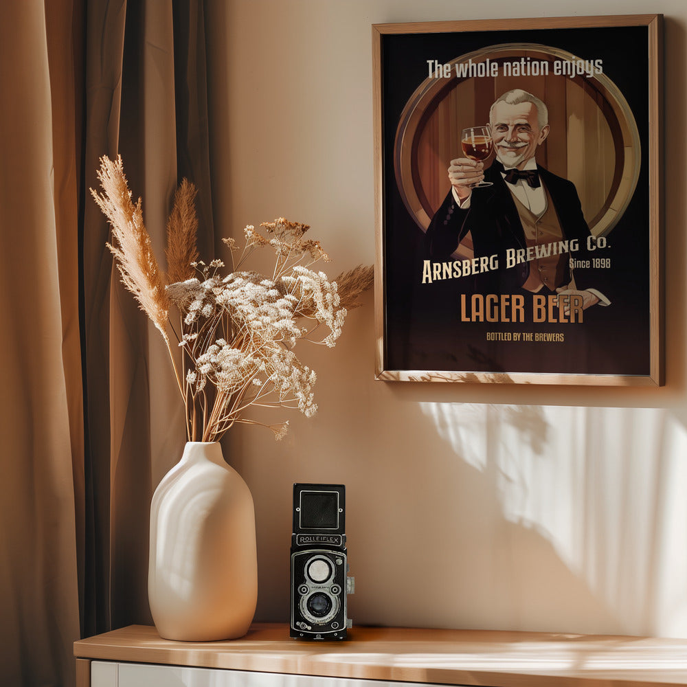Lager Beer - Poster / Art Print - interiör