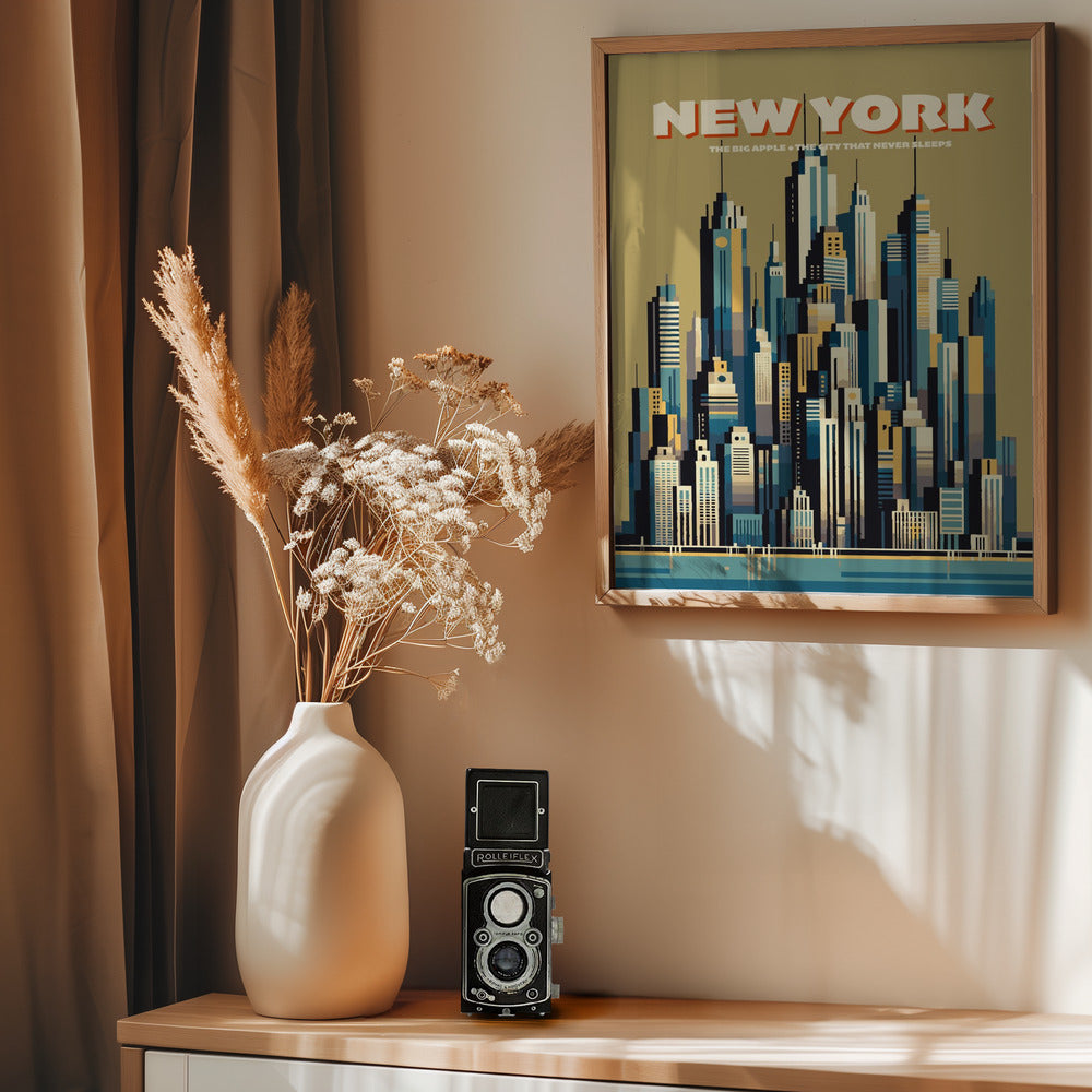 New York Skyline - Poster / Art Print - interiör